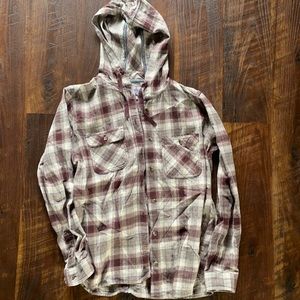 Carharrt Flannel With Hood. Never worn.